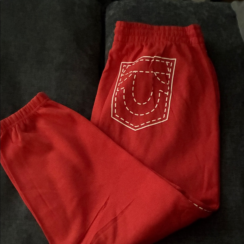 True Religion Kids Bold Red Sweatpants